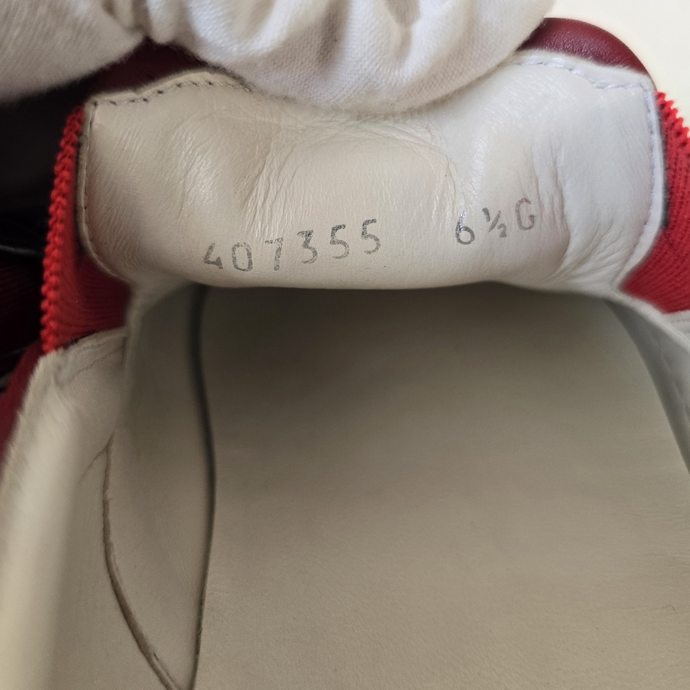 Pre-owned 💯 Authentic Gucci Dublin Stripe Slip-on Sneakers 👟  Navy/White - Picture 8 of 12